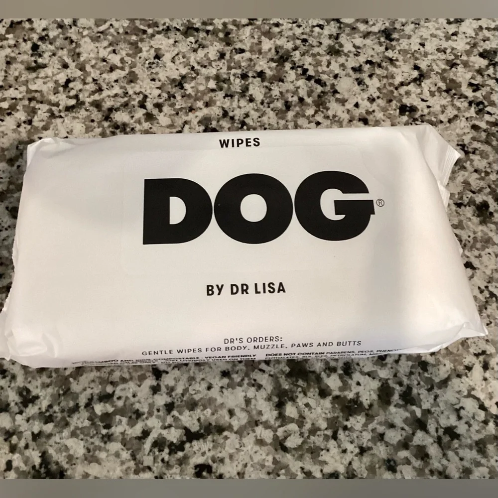 Dr. Lisa DOG Wipes - 80 Count NIB Sealed 🐶🧼 Pet Grooming Cleaning Wipes